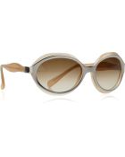 Marni Metalplated Acetate Oval Sunglasses - Lyst