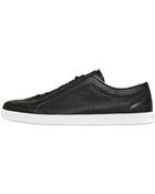 Dolce & Gabbana Inghilterra Perforated Leather Sneakers - Lyst