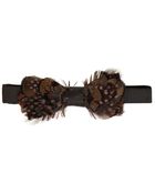 DSquared2 Guinea Fowl Feather Silk Twill Bow Tie - Lyst