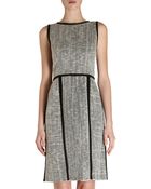 Fendi Tweed Sleeveless Crewneck Dress - Lyst