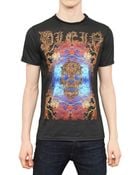 Philipp Plein Swarovski Printed Cotton Jersey Tshirt - Lyst