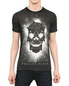 Philipp Plein Swarovski Skull Cotton Jersey Tshirt - Lyst