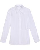 Tibi Poplin Shirt - Lyst