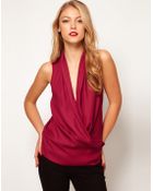 ASOS Collection Asos Top with Sexy Cowl - Lyst