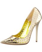 Jimmy Choo Mirrored Leather Pump - Lyst