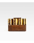 R & Y Augousti Pen Shell Lizard Box Clutch - Lyst