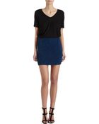 T By Alexander Wang Melange Mini Skirt - Lyst