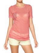Etoile Isabel Marant Striped Super Light Jersey T-shirt - Lyst