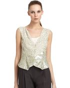 Giorgio Armani Beaded Gilet - Lyst