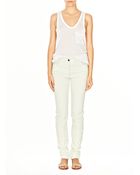 Alexander Wang Straight Cotton Canvas Twill Jeans - Lyst