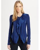 BCBGMAXAZRIA Flora Ruffled Jacket - Lyst