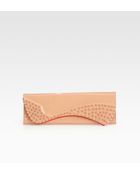 Christian Louboutin Pigalle Spiked Patent Leather Clutch - Lyst