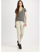 Current/Elliott The Moto Ankle Skinny Jeans - Lyst