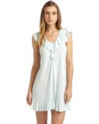 Oscar de la Renta Ruffled Chemise - Lyst