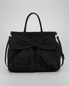 RED Valentino Calfskin Bow Satchel Bag - Lyst