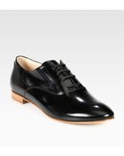 Tod's Leather Laceup Oxfords - Lyst