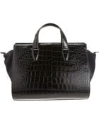 Alexander Wang Croc Stamped Pelican Satchel - Lyst