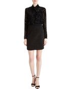 L'Agence Tie Collar Blouse - Lyst