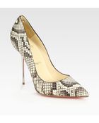 Christian Louboutin Lipsinka Python Point Toe Pumps - Lyst