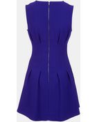 Topshop Seamed Waist Party Dress - Lyst
