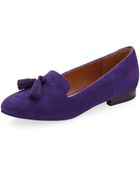 Kelsi Dagger Tabitha Tassel Suede Loafer Purple - Lyst