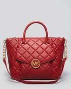 Michael Kors Michael Satchel Fulton Quilted Leather - Lyst