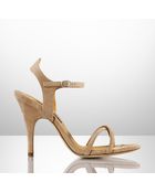 Ralph Lauren Collection Blesiana Suede Sandal - Lyst