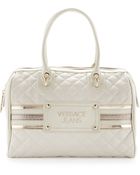 Versace Jeans Couture Quilted Medium Satchel - Lyst