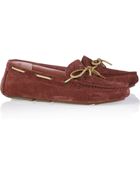 Bottega Veneta Suede Driving Shoes - Lyst