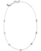 Cz By Kenneth Jay Lane Large Station Necklace - Lyst