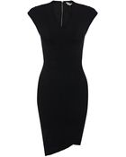Helmut Lang Cocoon Asymmetric Sheath Dress - Lyst