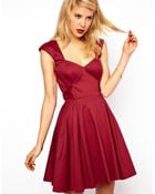 ASOS Collection Asos Skater Dress with Bow Sides - Lyst