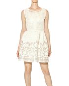 Blugirl Blumarine Embroidered Techno Organza Dress - Lyst