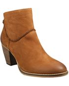 Steven By Steve Madden Wesleyy Bootie in Cognac - Lyst