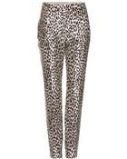 Valentino Leopard Print Duchess Satin Trousers - Lyst