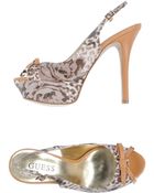 Guess Platform Sandals - Lyst