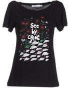 See By Chloé Short Sleeve T - Lyst