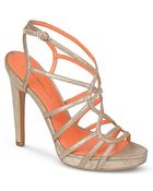 Via Spiga Platform Evening Sandals Promise High Heel - Lyst
