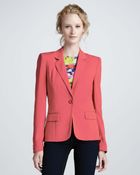 Alice + Olivia Elyse Crepe Blazer - Lyst