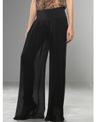 Patrizia Pepe Wide Leg Trousers - Lyst