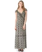 Twelfth Street Cynthia Vincent Gathered Maxi Dress - Lyst