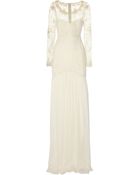 Temperley London Belle Embroidered Lace and Silkchiffon Gown - Lyst