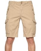 Ralph Lauren Blue Label Cotton Poplin Cargo Shorts - Lyst