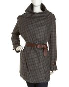 L.a.m.b. Belted Plaid Jacket - Lyst