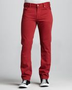 7 For All Mankind Slimmy Tapered Fire Brick Jeans - Lyst