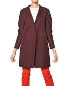 Jil Sander Double Cotton Gabardine Coat - Lyst