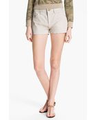 Current/Elliott Leather Shorts - Lyst