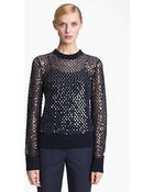 Michael Kors Paillette Cashmere Sweater - Lyst