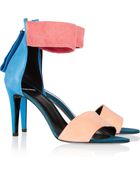 Pierre Hardy Colorblock Suede Sandals - Lyst