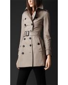 Burberry Prorsum Double Cotton Twill Trench Coat - Lyst